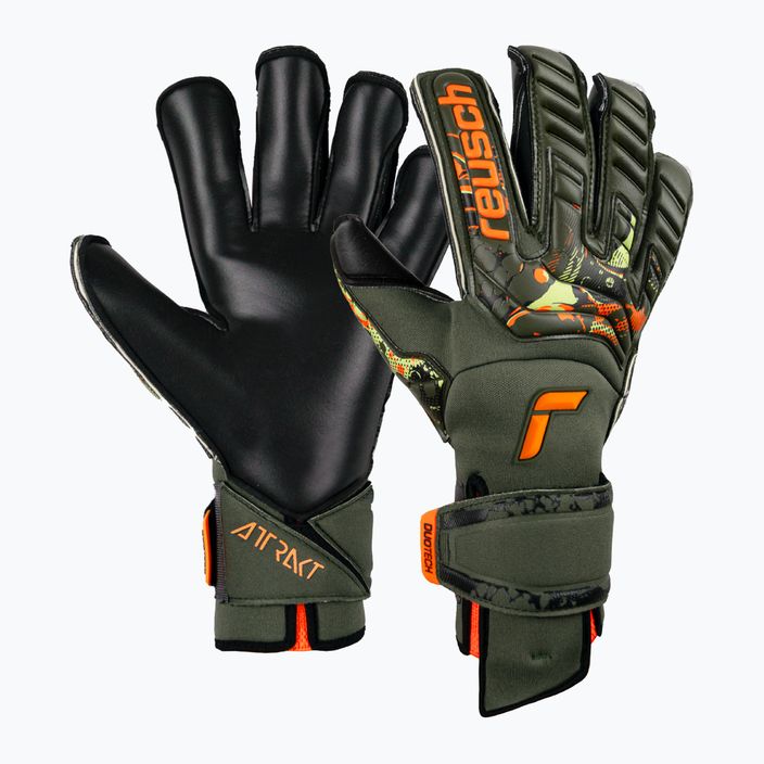 Reusch Attrakt Duo Evolution Adaptive Flex вратарски ръкавици зелени 5370055-5555 6