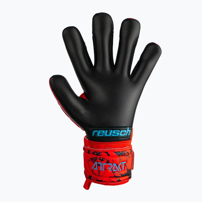 Reusch Attrakt Grip Evolution Finger Support Junior детски вратарски ръкавици червени 5372820-3333 5