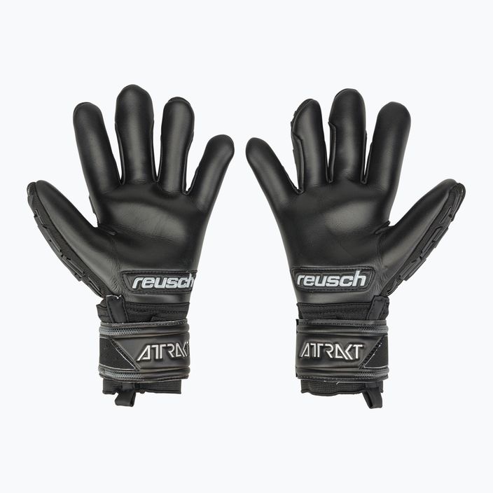 Reusch Attrakt Freegel Infinity Finger Support Вратарски ръкавици черни 5370730-7700 2
