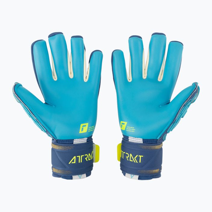 Reusch Attrakt Freegel Aqua Ветроустойчиви вратарски ръкавици сини 5370459-4433 2