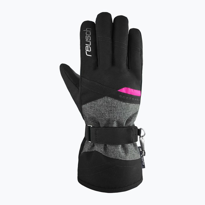 Дамска ски ръкавица Reusch Helena R-Tex Xt black/black melange/pink glo 6