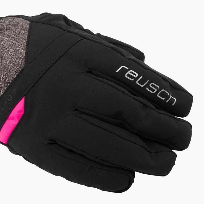 Дамска ски ръкавица Reusch Helena R-Tex Xt black/black melange/pink glo 4