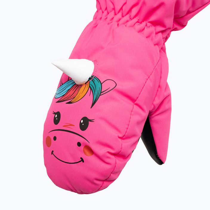 Детски ски ръкавици Reusch Sweety Mitten pink unicorn 4
