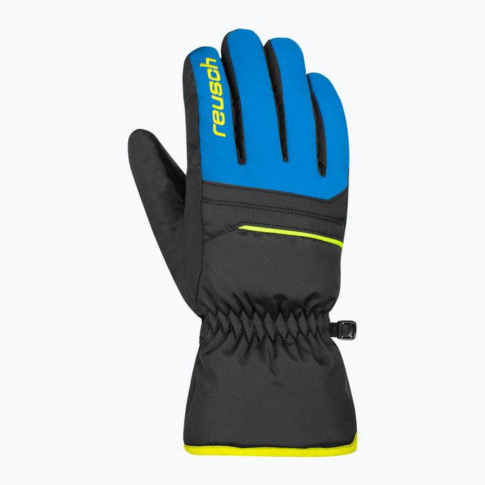 Детска ски ръкавица Reusch Alan black/brilliant blue/safety yellow 6