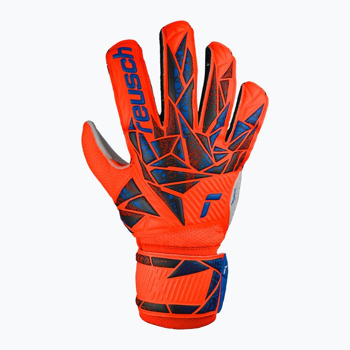 Вратарски ръкавици Reusch Attrakt Solid hyper orange/electric blue 2
