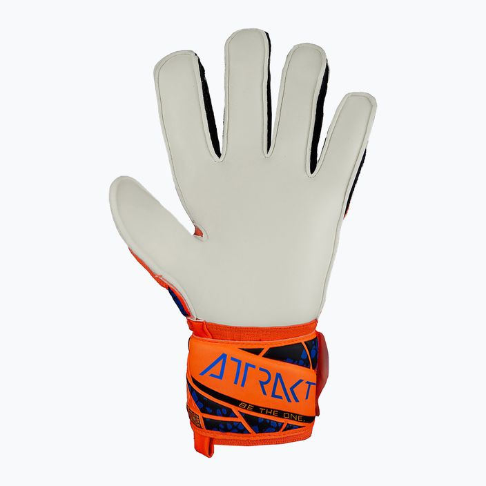 Вратарски ръкавици Reusch Attrakt Solid hyper orange/electric blue 3