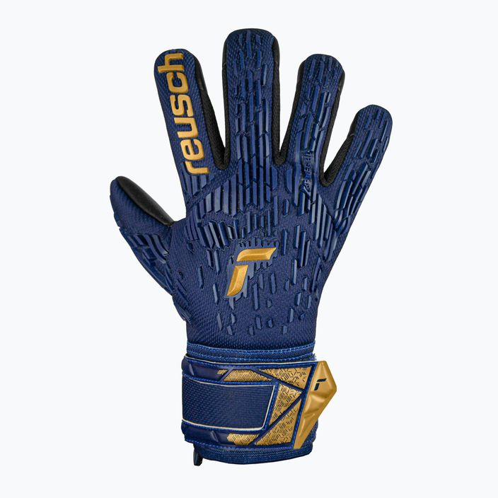 Детски вратарски ръкавици Reusch Attrakt Freegel Silver Junior premium blue/gold/black 2