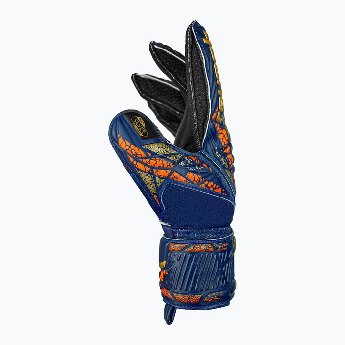 Детски вратарски ръкавици Reusch Attrakt Silver Junior premium blue/gold/black 4
