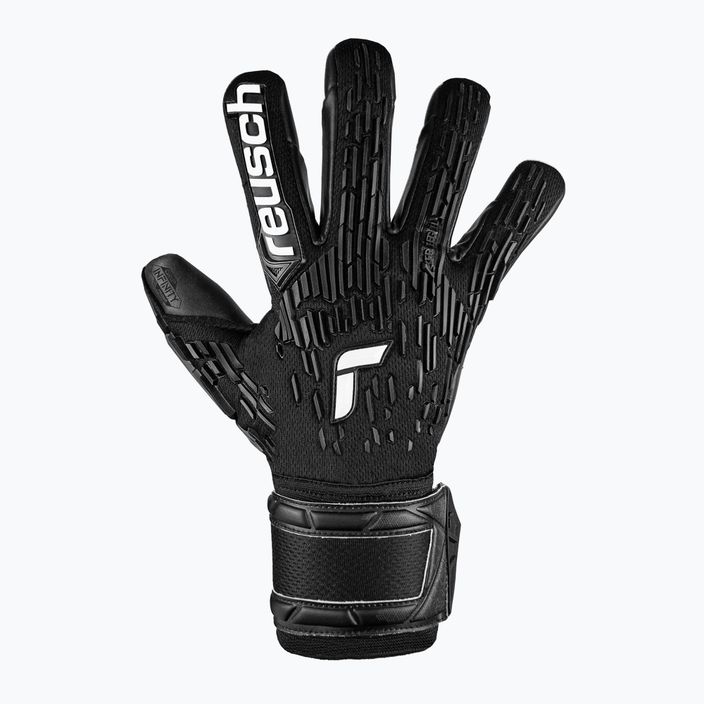 Reusch Attrakt Freegel Infinity Finger Support Вратарски ръкавици черни 2