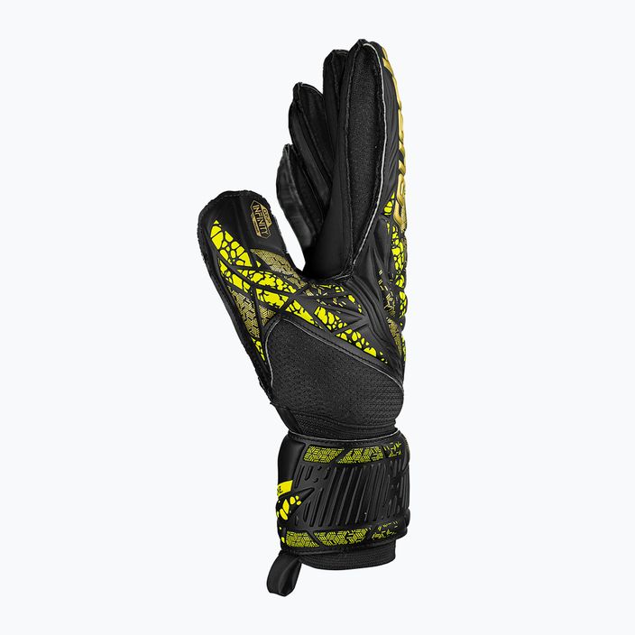 Reusch Attrakt Infinity Finger Support вратарски ръкавици черни/златни/жълти/черни 4