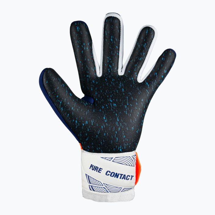 Детски вратарски ръкавици Reusch Pure Contact Fusion Junior premium blue/electric orange/black 3