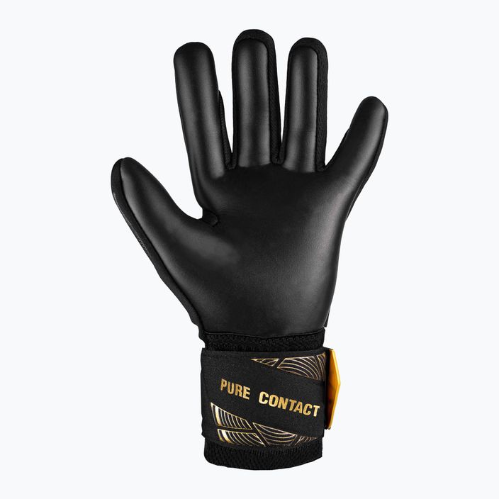 Детски вратарски ръкавици Reusch Pure Contact Infinity Junior black/gold/black 3