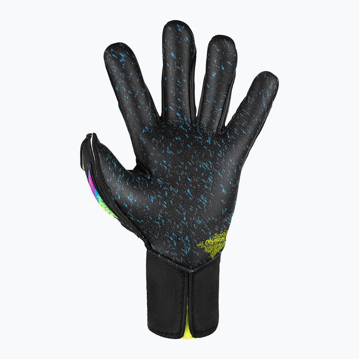 Reusch Attrakt Fusion Вратарски ръкавици без презрамки черно/сигурно жълто/черно 3