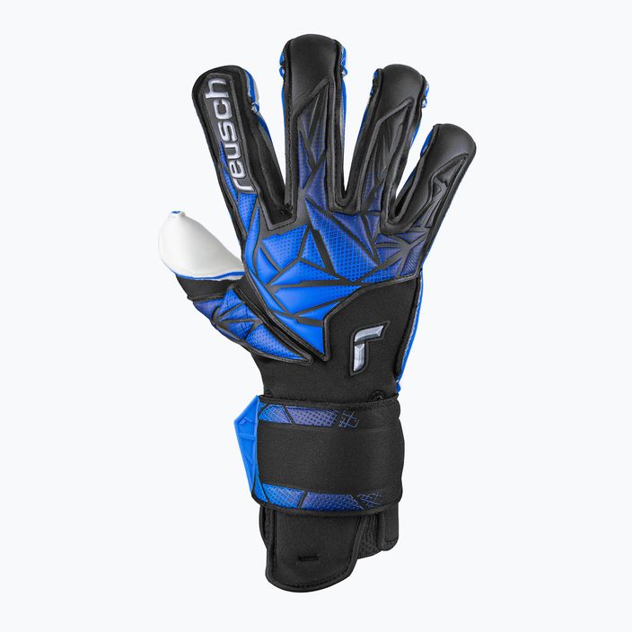 Reusch Attrakt RE:GRIP вратарски ръкавици черно/електрическо синьо 2