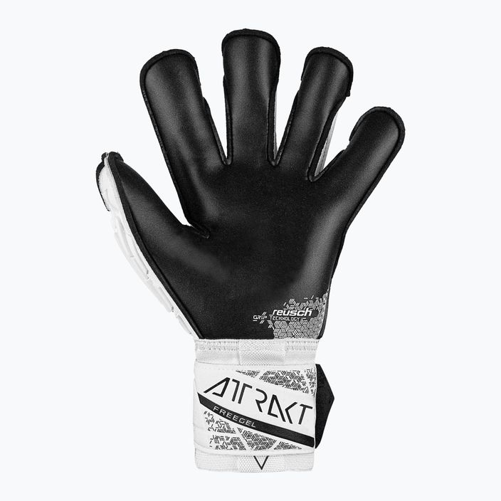 Reusch Attrakt Freegel Gold X Evolution вратарски ръкавици бяло/черно 3