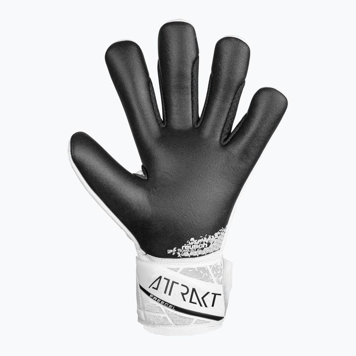 Детски вратарски ръкавици Reusch Attrakt Freegel Silver бяло/черно 3