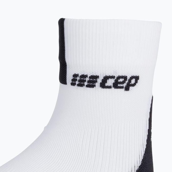 CEP мъжки къси чорапи за бягане с компресия 3.0 бели WP5B8X2000 4