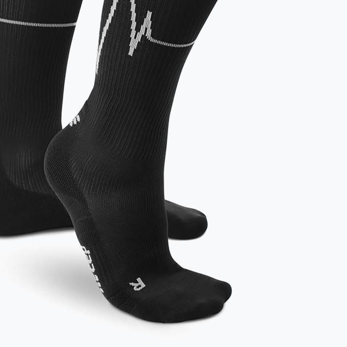 CEP Heartbeat мъжки чорапи за бягане с компресия черни WP30KC2 7