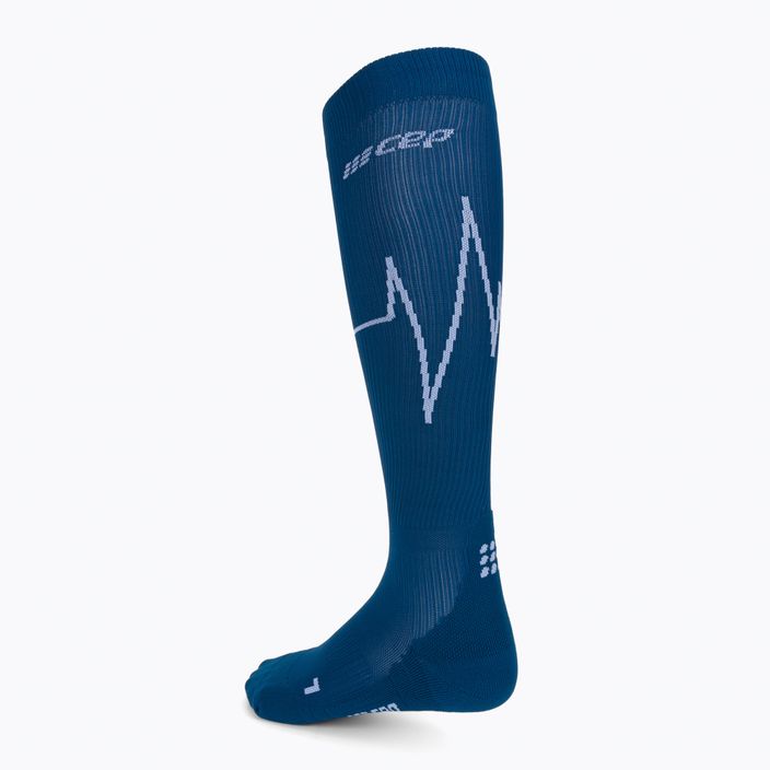 CEP Heartbeat мъжки компресиращи чорапи за бягане сини WP30NC2 2