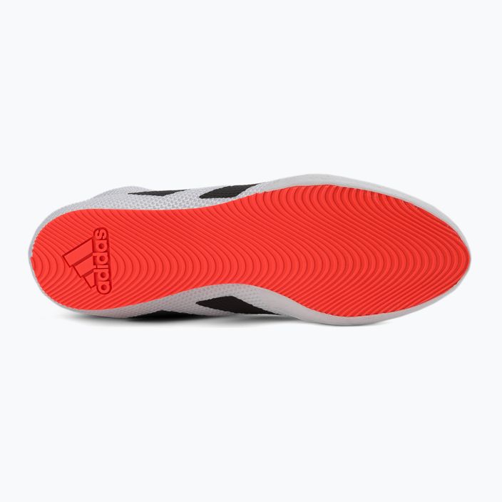 adidas Box Hog 3 боксови обувки черно и бяло GV9975 4