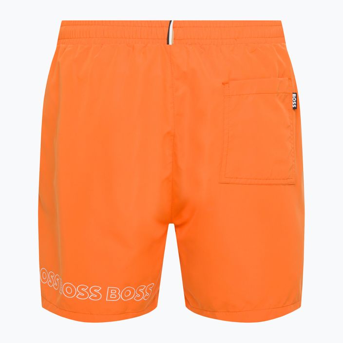 Мъжки къси панталони за плуване Hugo Boss Dolphin оранжев 50469300-829 2