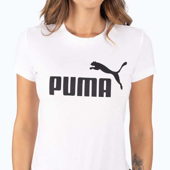 Дамска тренировъчна тениска PUMA ESS Logo Tee white 586774_02 4