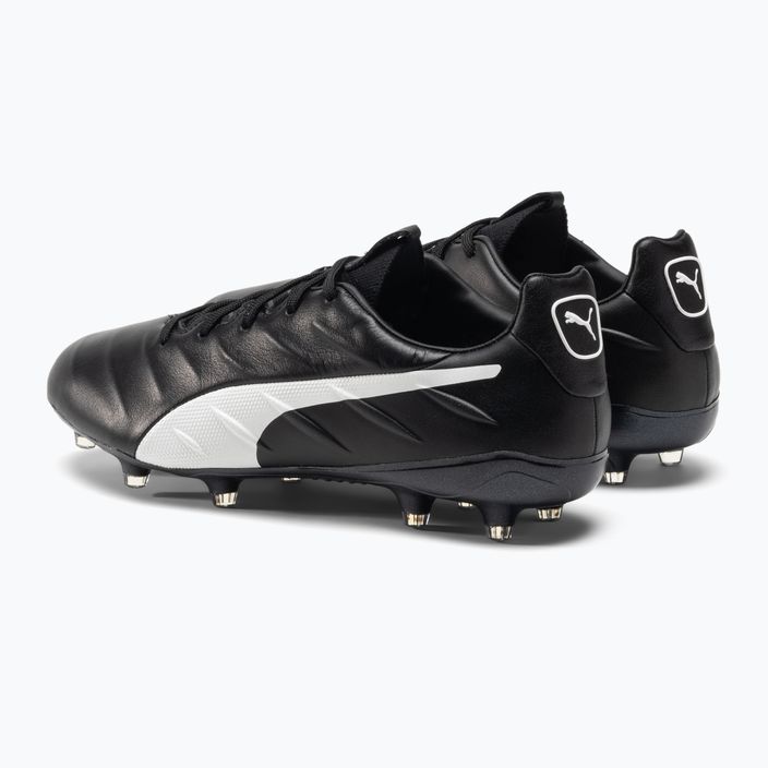 PUMA King Platinum 21 FG/AG мъжки футболни обувки в черно и бяло 106478 01 3