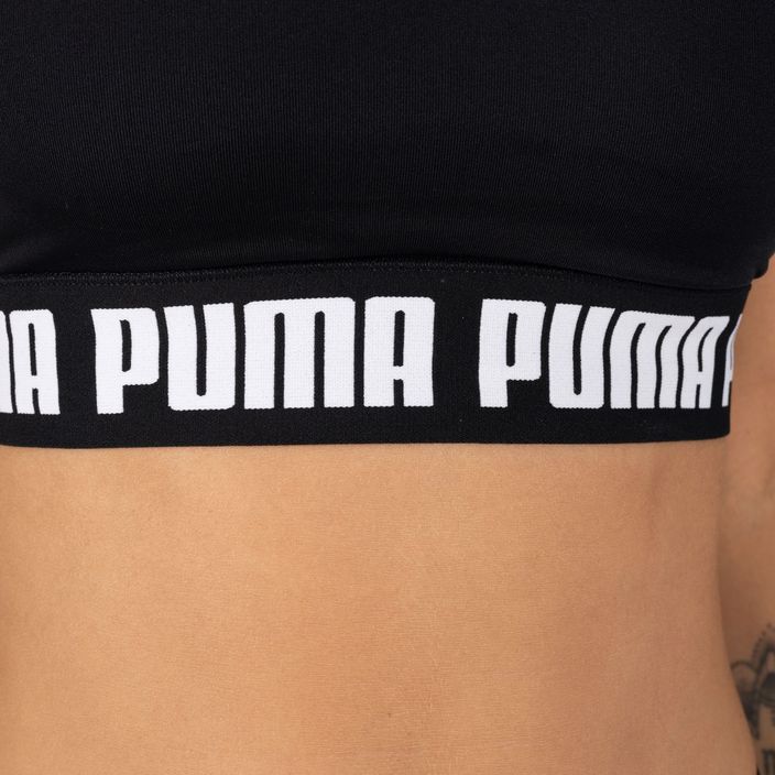 PUMA Mid Impact Puma Strong PM фитнес сутиен черен 521599 01 5