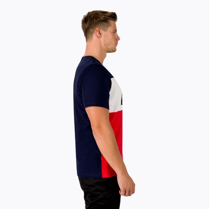 Мъжка тренировъчна тениска PUMA ESS+ Colorblock Tee тъмносиньо и червено 848770_06 3