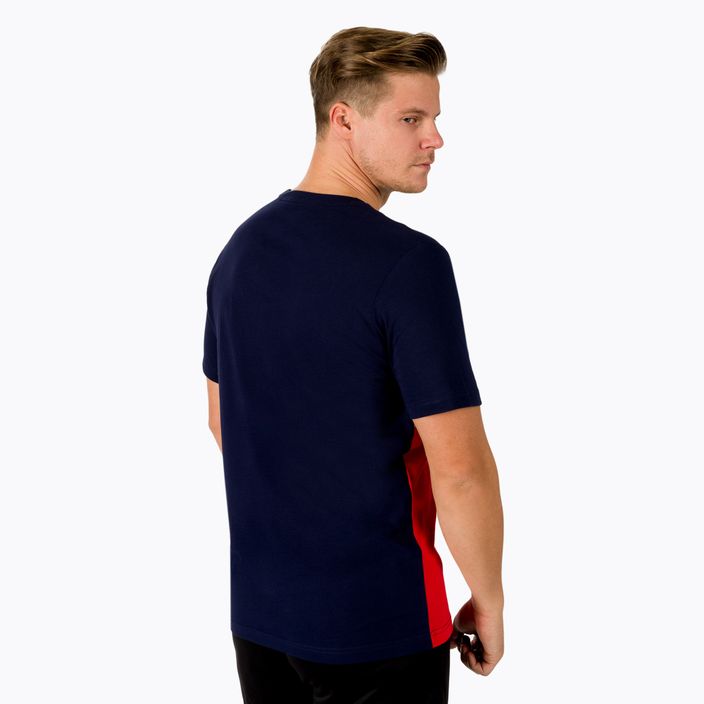 Мъжка тренировъчна тениска PUMA ESS+ Colorblock Tee тъмносиньо и червено 848770_06 4