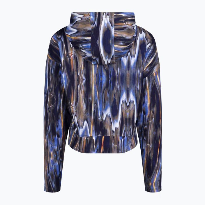 FILA Women's Sweatshirt Ceyrat AOP Cropped Hoody blue melting aop 2