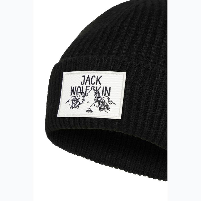 Зимна шапка Jack Wolfskin Badge black 2