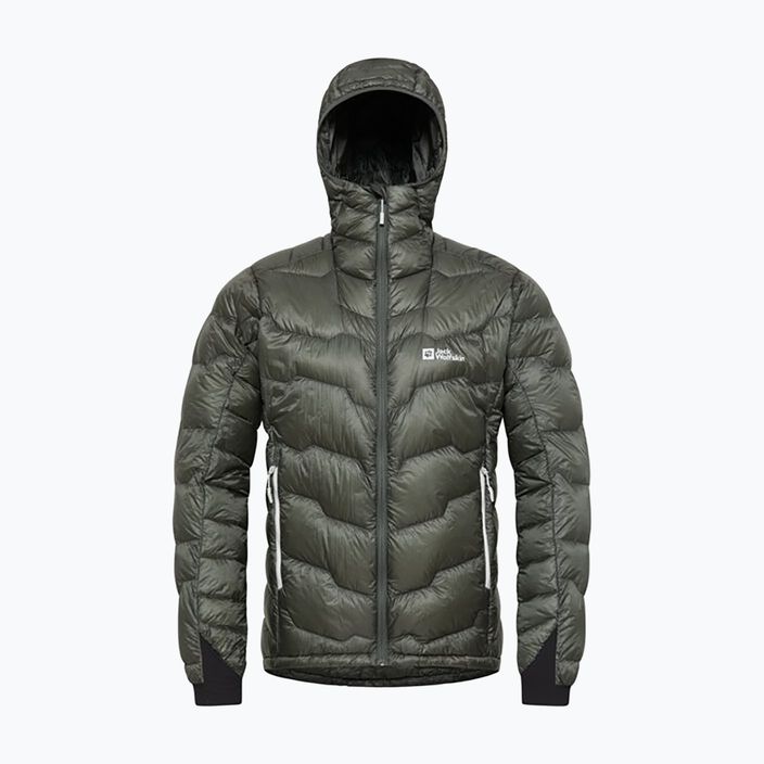 Jack Wolfskin Alpspitze Down Hoody, мъжки, шистово зелен 10