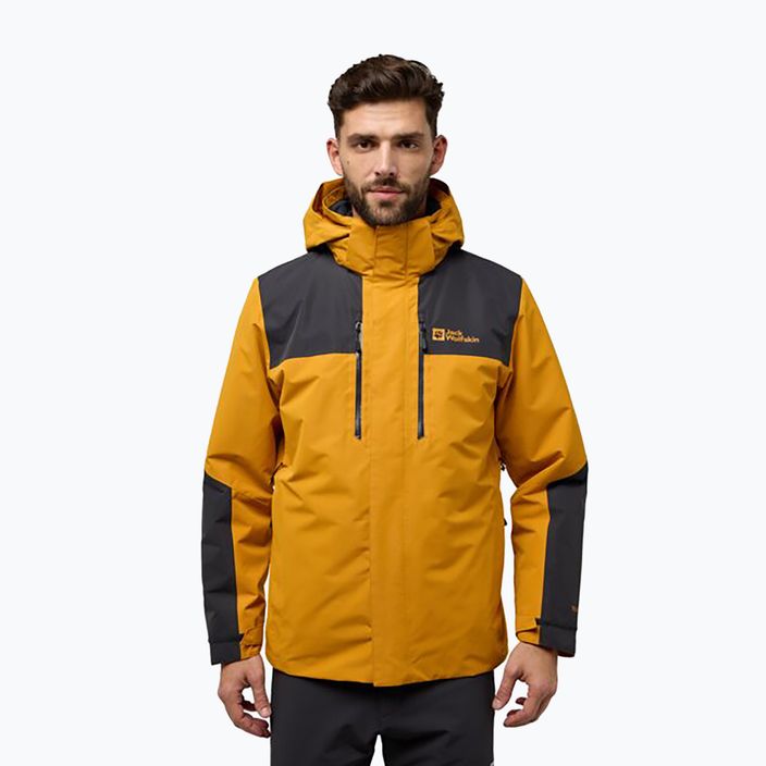 Мъжко яке Jasper 3In1 на Jack Wolfskin, цвят шафран