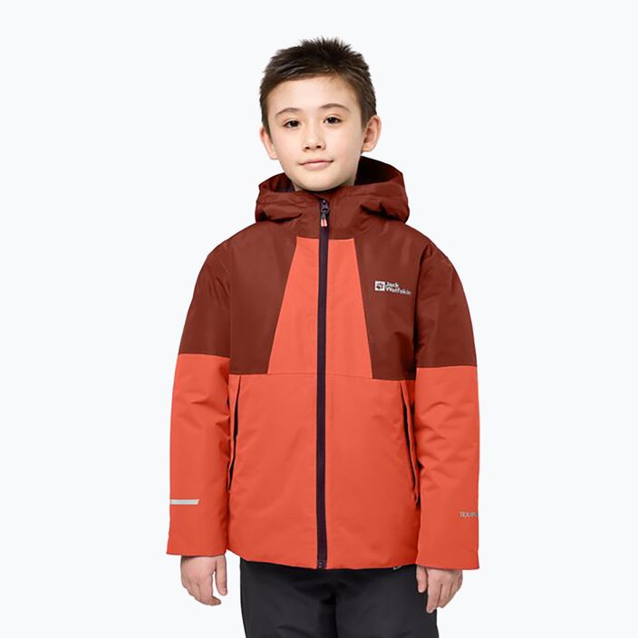 Детско пухено яке Jack Wolfskin Actamic 2L Ins coral orange