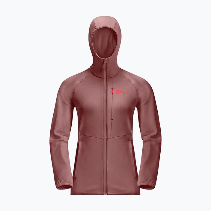 Jack Wolfskin дамско поларено яке Kolbenberg Hooded Fz mineral red 2