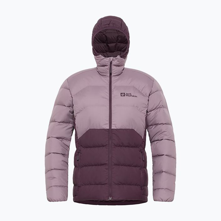 Дамско пухено яке Jack Wolfskin Ather Down Hoody midnight plum 9