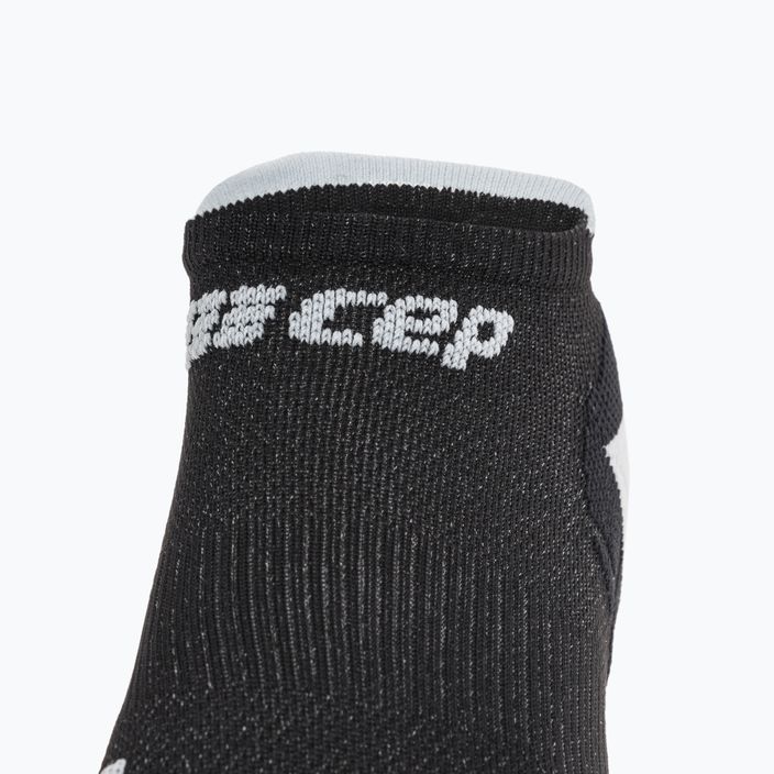 CEP Ultralight No Show черни/светлосиви мъжки компресионни чорапи за бягане 3