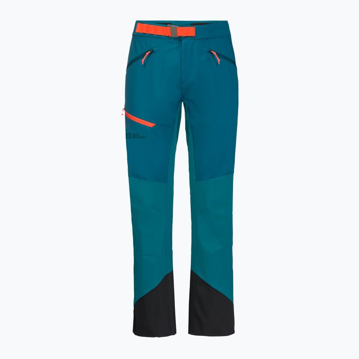Мъжки ски панталони Alpspitze в синьо-зелено Jack Wolfskin 1507511 4
