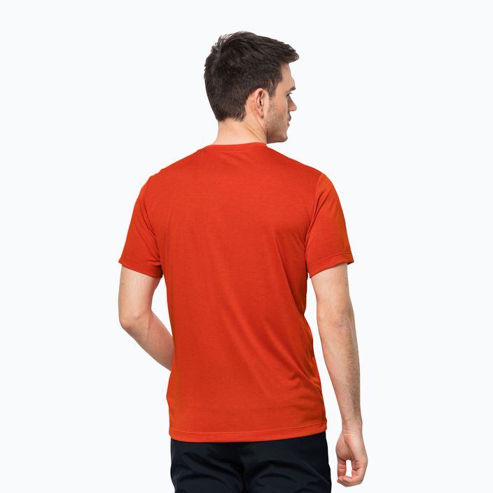 Jack Wolfskin мъжка тениска за трекинг Hiking Graphic orange 1808761_3017 2