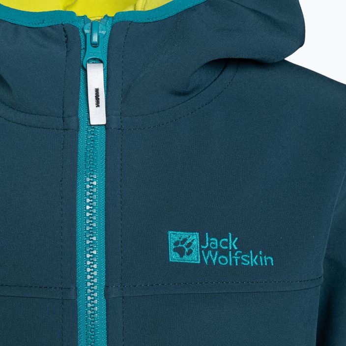 Jack Wolfskin Fourwinds Jacket Детско софтшел яке тъмносиньо 1608011 3