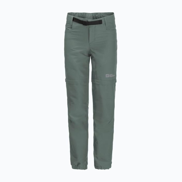 Детски панталони за трекинг Jack Wolfskin Active Zip Off зелен 1609761