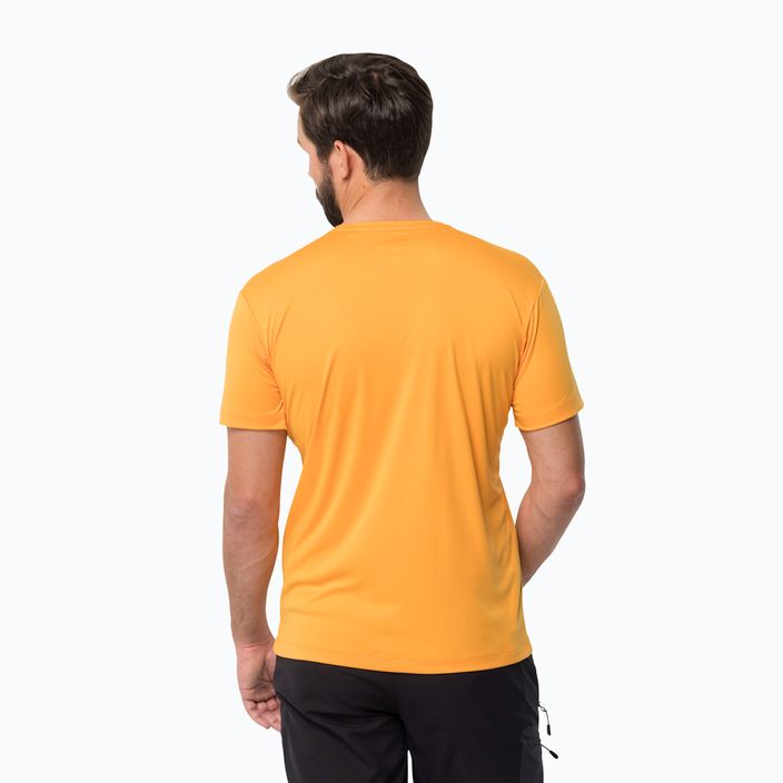 Jack Wolfskin Peak Graphic мъжка тениска за трекинг оранжева 1807183 2