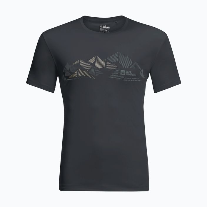 Мъжка тениска за трекинг Jack Wolfskin Peak Graphic black 1807183 4