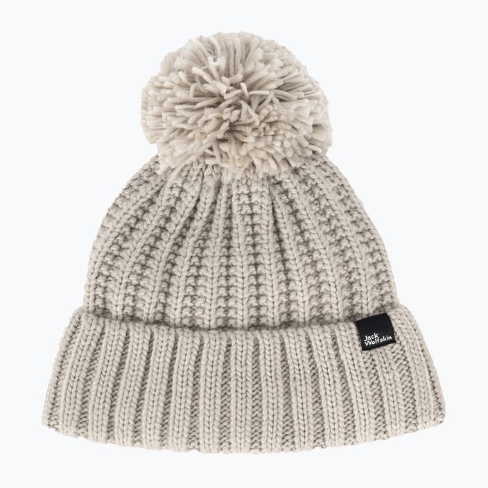Женска зимна шапка Jack Wolfskin Highloft Knit Beanie dusty grey 5