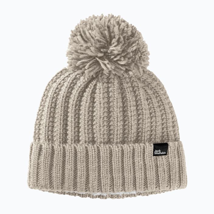 Женска зимна шапка Jack Wolfskin Highloft Knit Beanie dusty grey 6