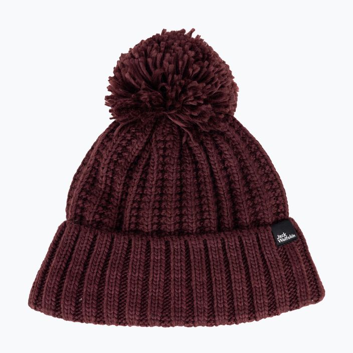Женска зимна шапка Jack Wolfskin Highloft Knit Beanie boysenberry 5