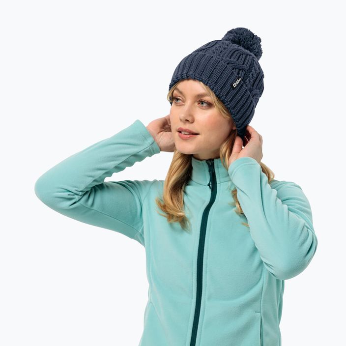 Зимна шапка Jack Wolfskin Pompom night blue 2