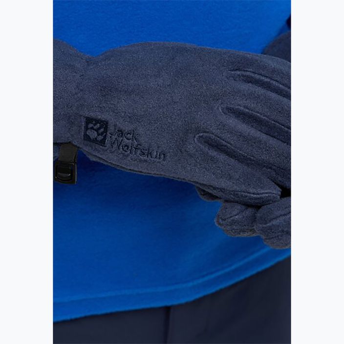 Детски ръкавици за трекинг Jack Wolfskin Fleece Glove night blue 3