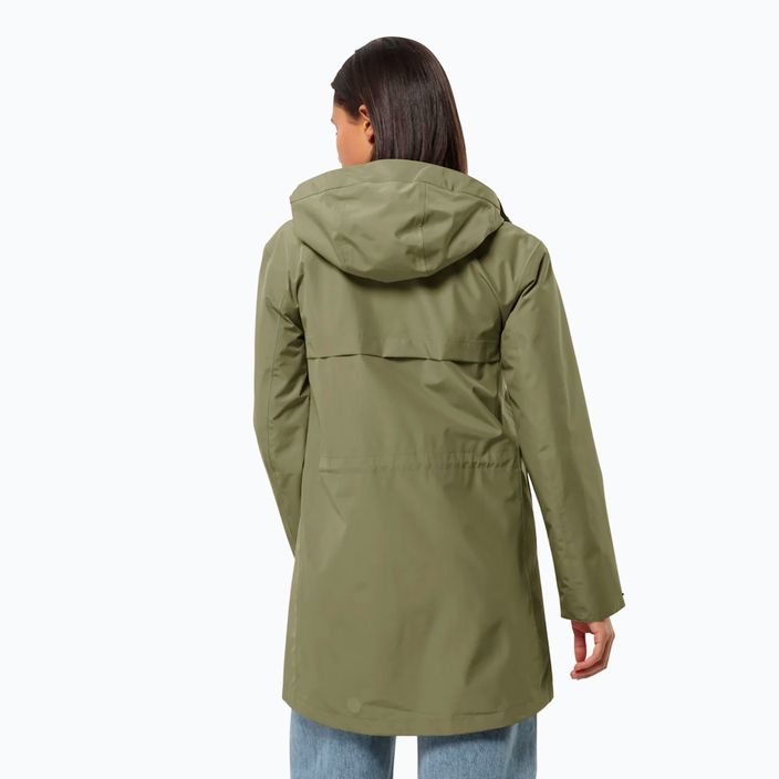 Jack Wolfskin дамско палто Cape West bay leaf mackintosh 2